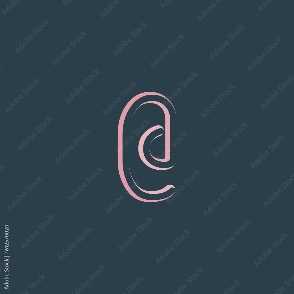Commercial at(@) initials font logo design for vector, icon, company, business, branding, and others Commercial at(@) initials font logo design for vector, icon, company, business, branding, and others