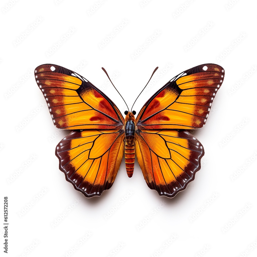 Fototapeta premium beautiful butterfly isolated on white | Generative AI 
