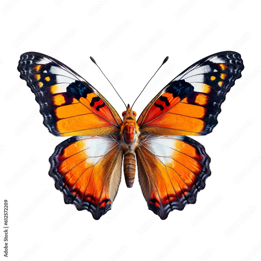 beautiful butterfly isolated on white | Generative AI beautiful butterfly isolated on white | Generative AI