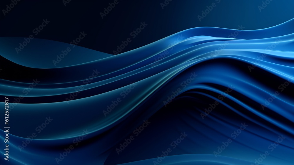 Fototapeta premium A beautiful modern blue background with lines, curves. Create with generative ai.