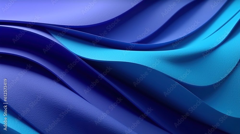 Obraz premium Abstract paper gradient blue background A professional generative AI