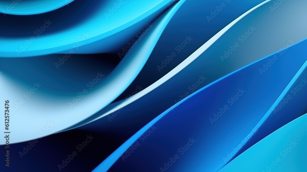 Obraz premium Abstract paper gradient blue background A professional generative AI
