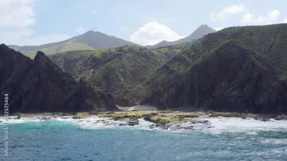 Drone shot over Porto Santo Island Drone shot over Porto Santo Island