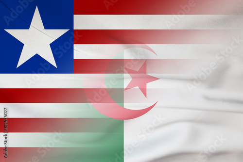 Liberia and Algeria state flag international relations DZA LBR