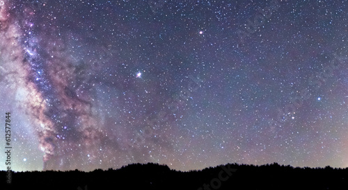 view of the milky way with all its stars in high definition