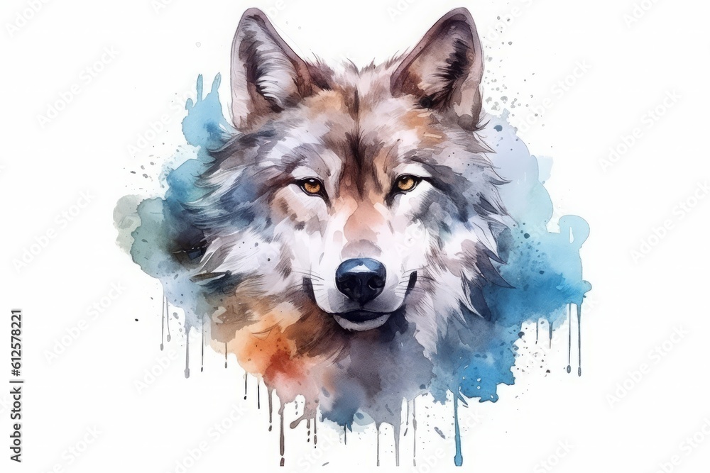 狼のイラスト,Generative AI AI画像 狼のイラスト,Generative AI AI画像