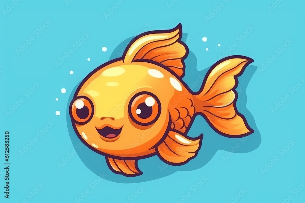 金魚のイラスト,Generative AI AI画像 金魚のイラスト,Generative AI AI画像