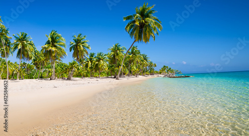 beautiful landscape of a beach with crystal clear blue in high definition