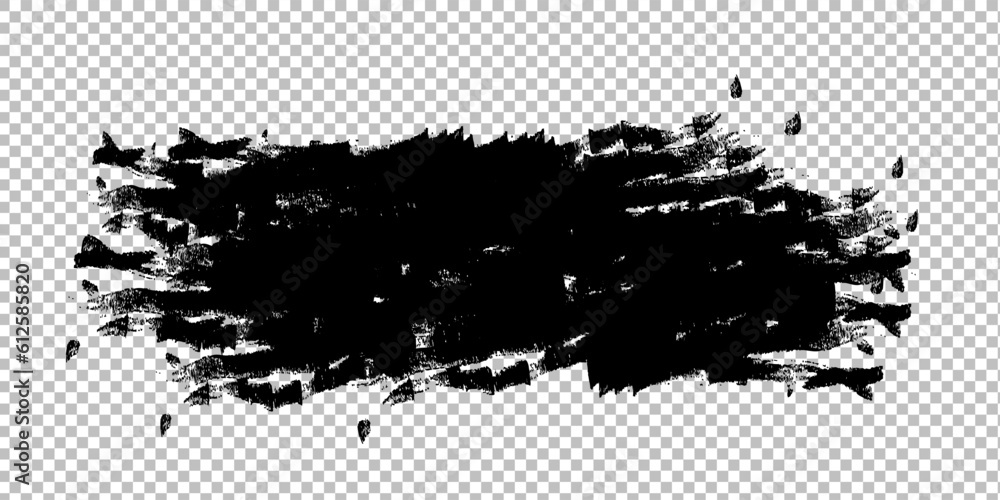 Abstract grunge paint stripe black. Modern Textured shape . Dry border in Black Abstract grunge paint stripe black. Modern Textured shape . Dry border in Black