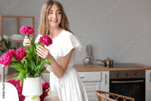 Beautiful young woman with ...