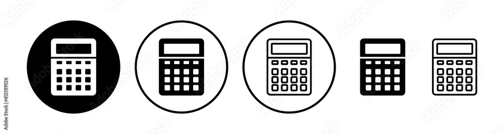 Calculator icon vector. math icon. finances sign Calculator icon vector. math icon. finances sign
