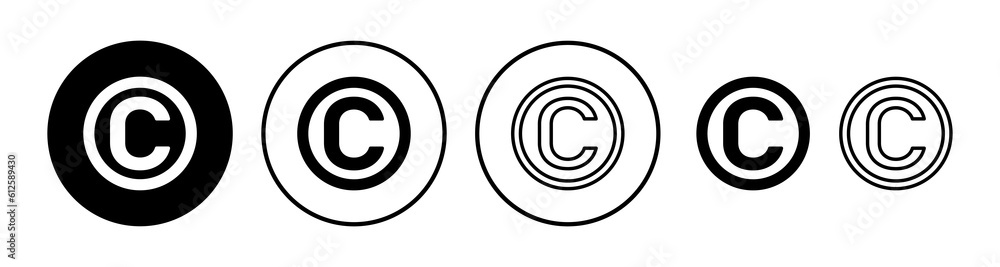 Copyright icon vector. copyright symbol Copyright icon vector. copyright symbol