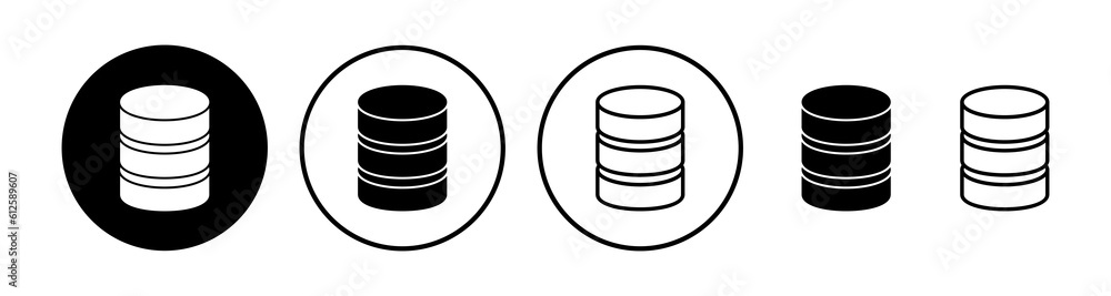Database icon vector. server icon. storage Database icon vector. server icon. storage