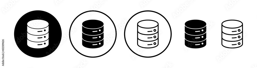 Database icon vector. server icon. storage Database icon vector. server icon. storage