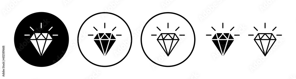 Diamond icon vector. gem icon. crystal stone Diamond icon vector. gem icon. crystal stone