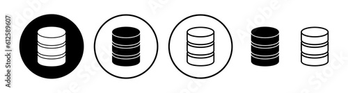 Database icon vector. server icon. storage