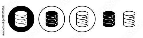 Database icon vector. server icon. storage