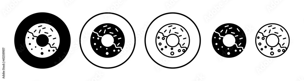 Donut icon vector. doughnut icon. donut logo Donut icon vector. doughnut icon. donut logo