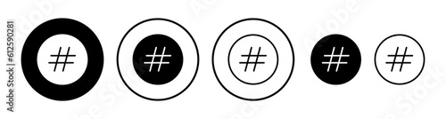 Hashtag icon vector. hashtag simbols