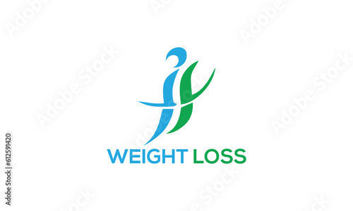 Logo of a weight loss product or a company against the white background
