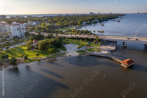 Aerial drone photo of Ormond Beach, Florida