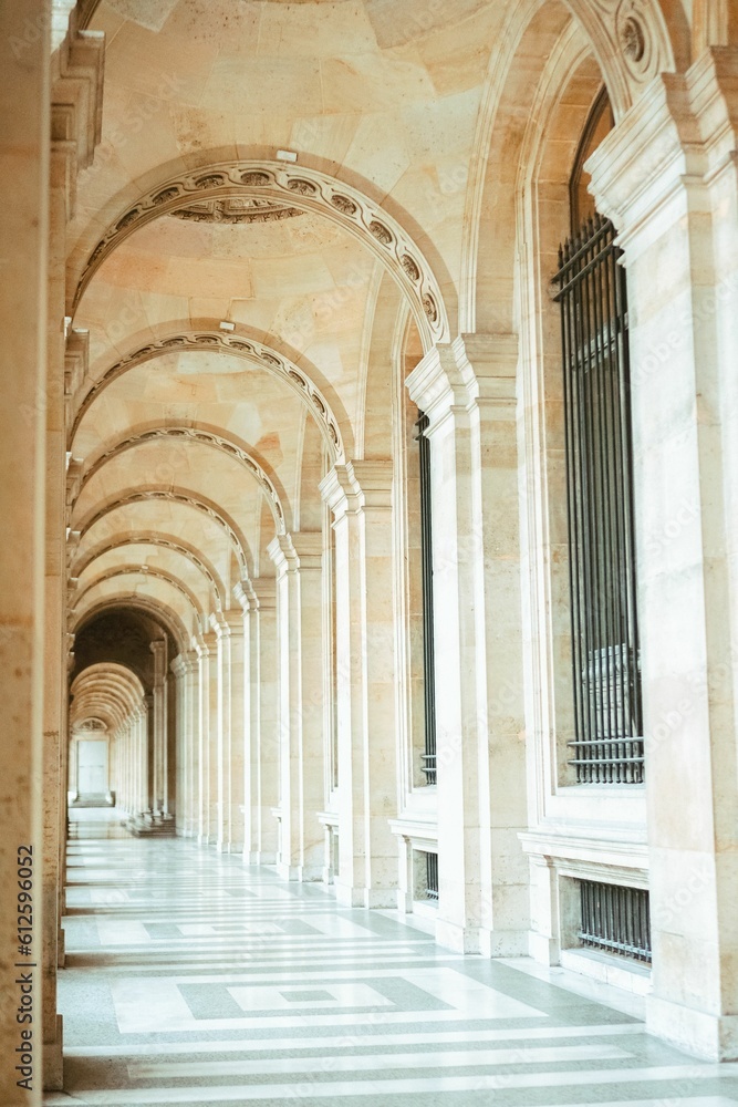 Arched Walkway by the Louvre