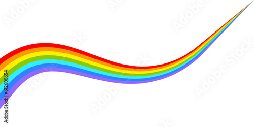 Color wave. Rainbow wave. Vector illustration. stock image.