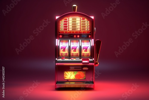 casino slot machine with chips 777