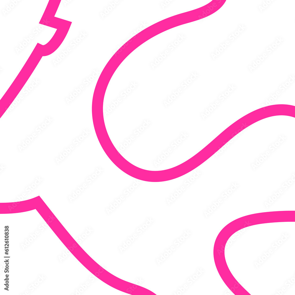 Pink Outline Frame Abstract Shapes Pink Outline Frame Abstract Shapes