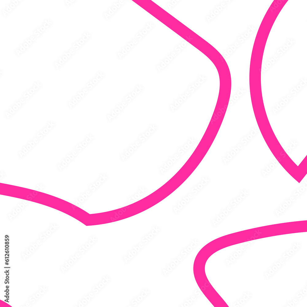 Pink Outline Frame Abstract Shapes Pink Outline Frame Abstract Shapes