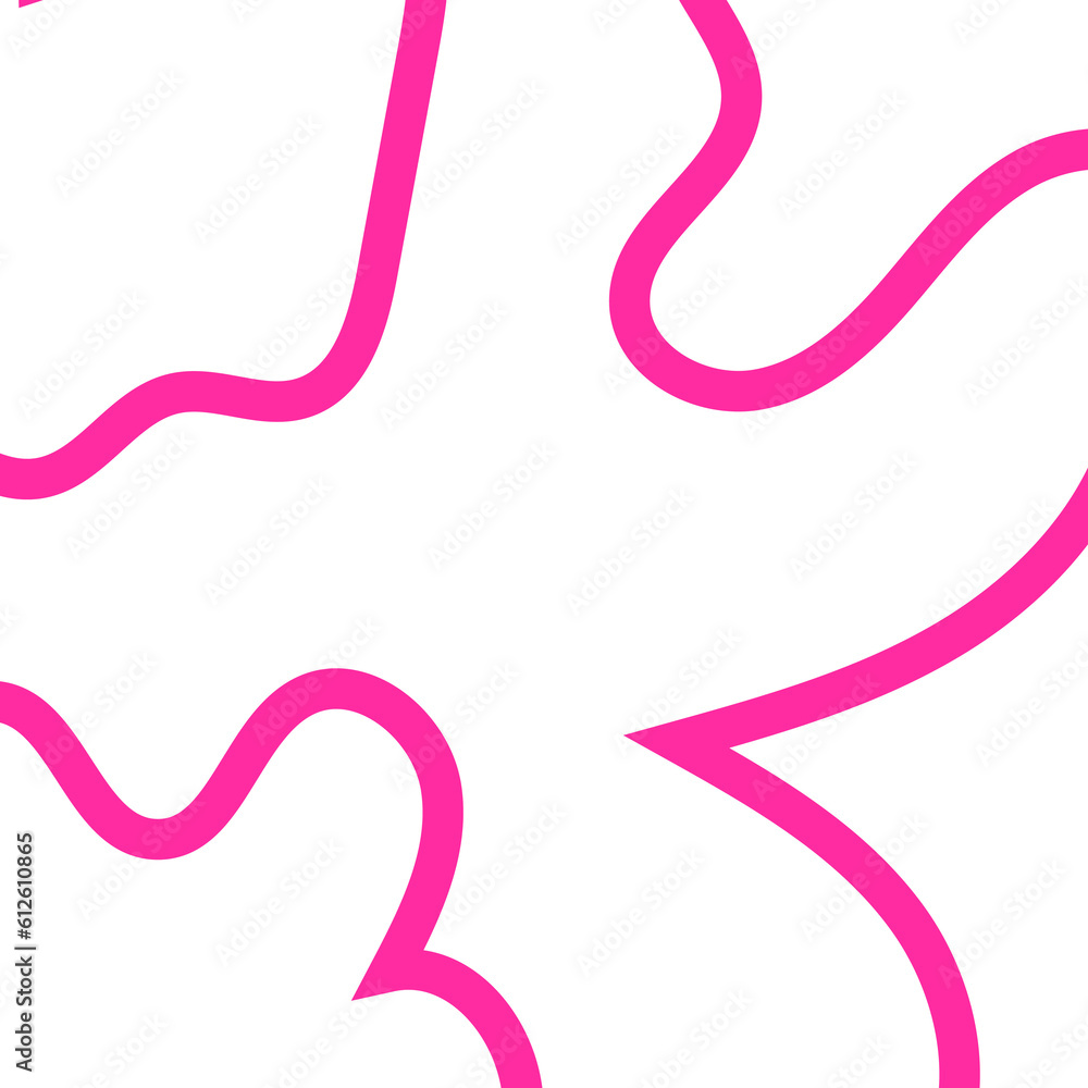 Pink Outline Frame Abstract Shapes Pink Outline Frame Abstract Shapes