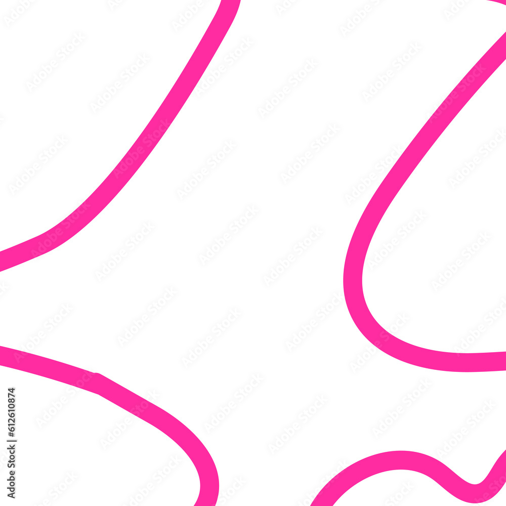 Pink Outline Frame Abstract Shapes Pink Outline Frame Abstract Shapes