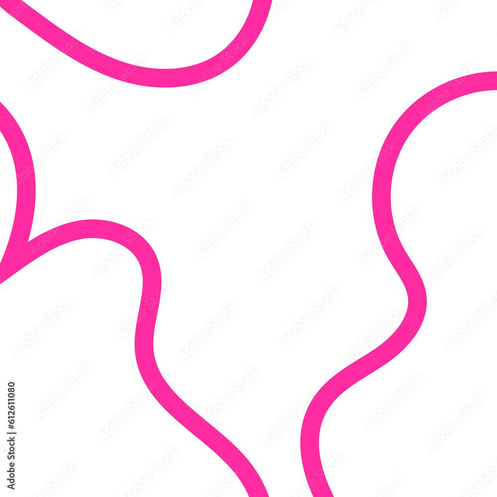 Pink Outline Frame Abstract Shapes Pink Outline Frame Abstract Shapes