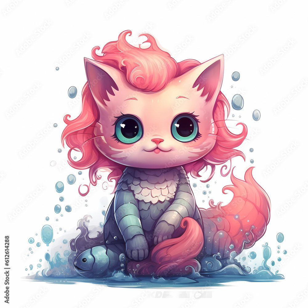 Cat mermaid