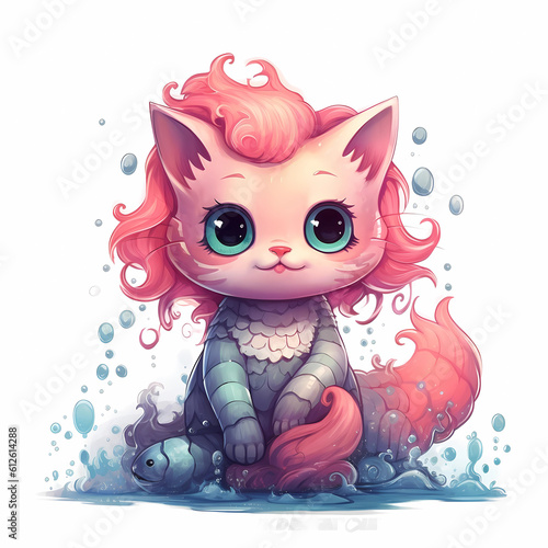 Cat mermaid