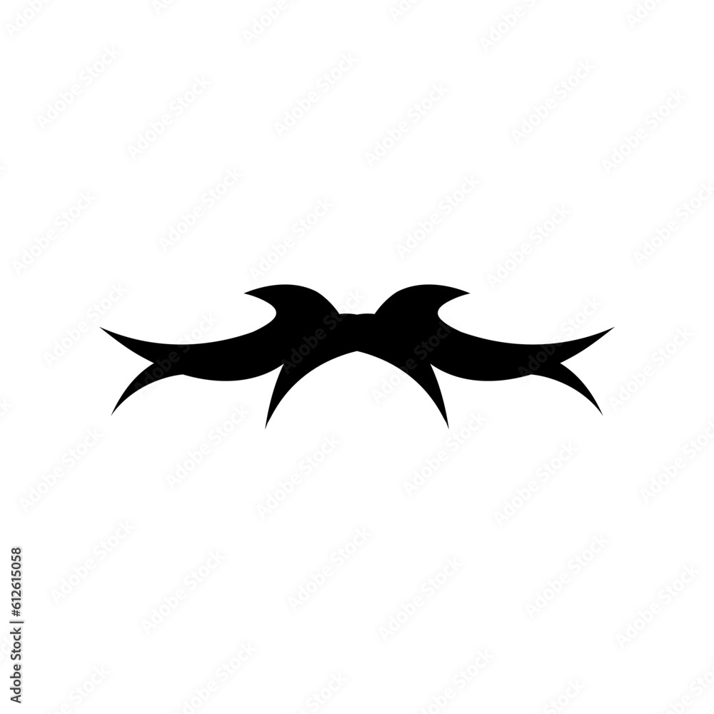 Fototapeta premium leaf ornament icon silhouette design template vector