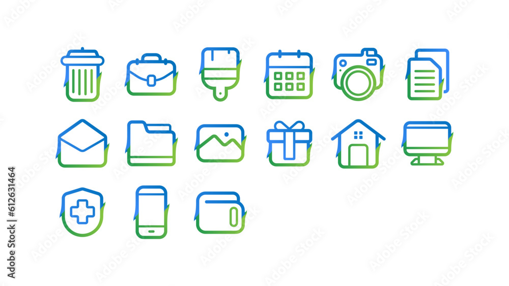Pure Green Icon Set - Basic UI