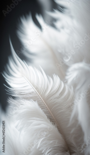 abstract white feather background. made with generative AI