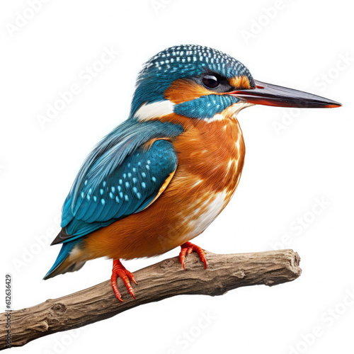 Kingfisher (Alcedo atthis) sitting on a twig