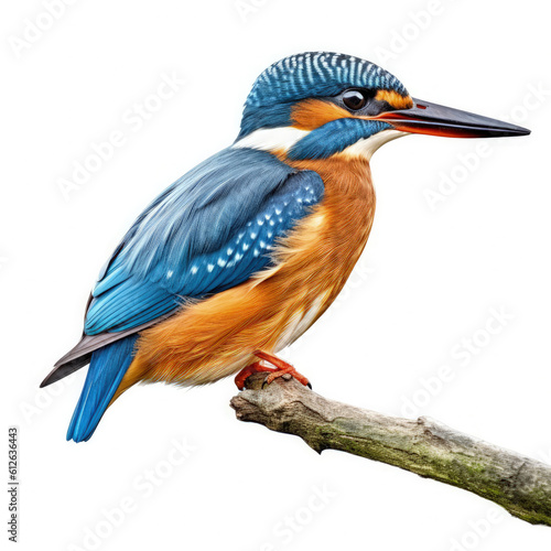 Kingfisher (Alcedo atthis) sitting on a twig © blueringmedia