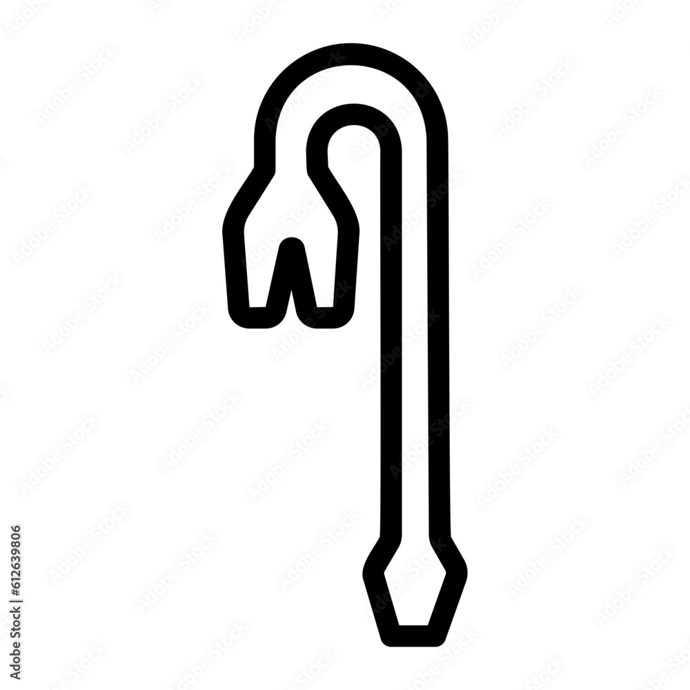 crowbar line icon crowbar line icon