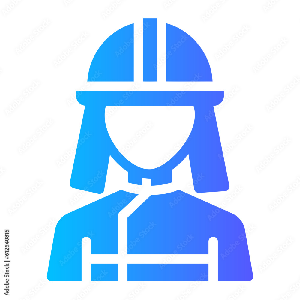firefighter gradient icon firefighter gradient icon