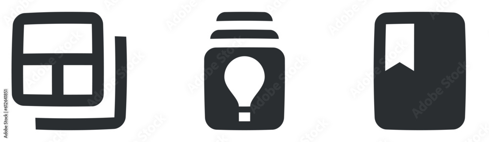 Set of 3 icons Actions. Line icons collection. Set Quality icon. Linear symbols set. Thin filled icons pack. UX UI Set of 3 icons Actions. Line icons collection. Set Quality icon. Linear symbols set. Thin filled icons pack. UX UI