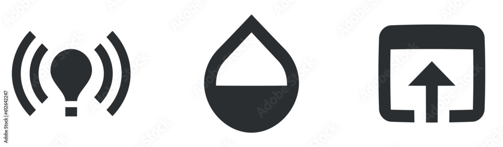 Set of 3 icons Actions. Creative business solutions icon set. Simple Set. Linear symbols set. Big UI icon set in a flat design. UX UI Set of 3 icons Actions. Creative business solutions icon set. Simple Set. Linear symbols set. Big UI icon set in a flat design. UX UI