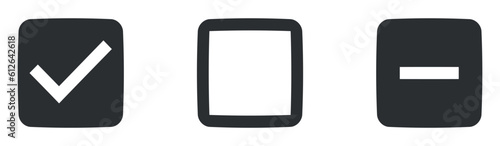 Set of 3 icons Actions. A set vector icons. modern trend in the style. Linear symbols set. Big UI icon set. Vector illustration