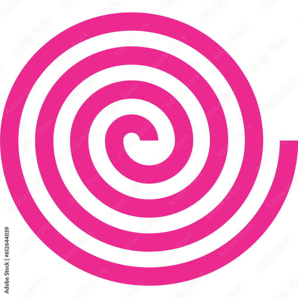 Pink Spiral Minimalist Geometric Shapes Pink Spiral Minimalist Geometric Shapes