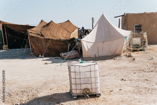 Nomadic Berber Camp in the Desert