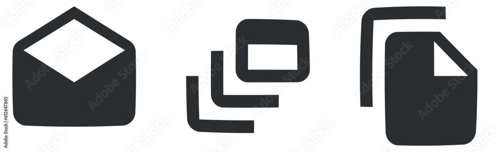 Set of 3 icons Content. Creative business solutions icon set. Outline isolated signs. Linear icons set. Big UI icon set. UI and UX Set of 3 icons Content. Creative business solutions icon set. Outline isolated signs. Linear icons set. Big UI icon set. UI and UX