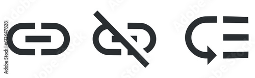 Set of 3 icons Content. Creative business solutions icon set. modern trend in the style. for mobile and web. Big UI icon set. UI and UX