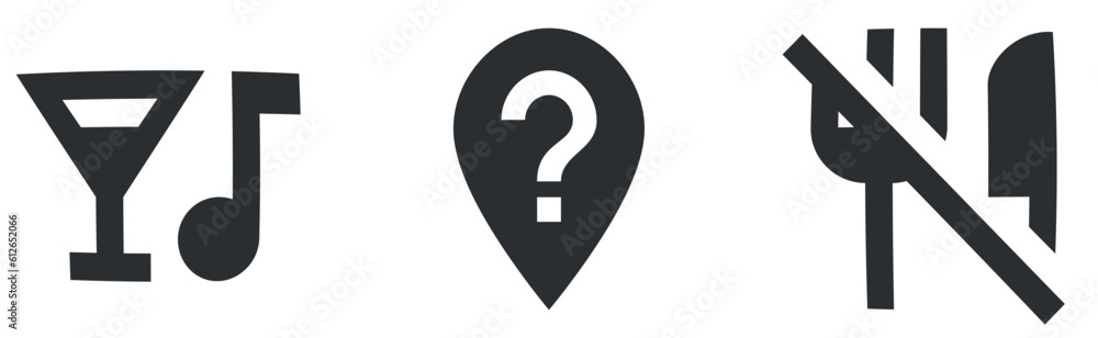 Set of 3 icons Maps. Line icons collection. Outline isolated signs. Linear symbols set. Big UI icon set. UI and UX Set of 3 icons Maps. Line icons collection. Outline isolated signs. Linear symbols set. Big UI icon set. UI and UX